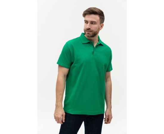 Рубашка поло мужская  STAN хлопок/полиэстер 185, 04, Зелёный (30) (42/XXS), Цвет: Зелёный, Размер: 42/XXS, изображение 6