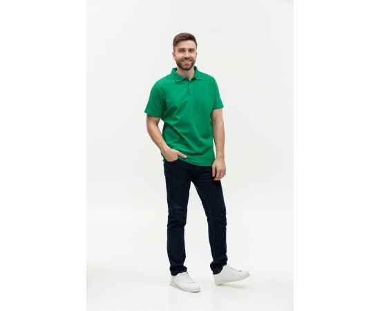 Рубашка поло мужская  STAN хлопок/полиэстер 185, 04, Зелёный (30) (42/XXS), Цвет: Зелёный, Размер: 42/XXS, изображение 4