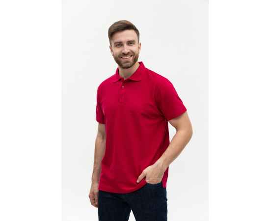Рубашка поло мужская  STAN хлопок/полиэстер 185, 04, Бордовый (66) (42/XXS), Цвет: бордовый, Размер: 42/XXS, изображение 6