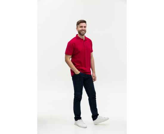 Рубашка поло мужская  STAN хлопок/полиэстер 185, 04, Бордовый (66) (42/XXS), Цвет: бордовый, Размер: 42/XXS, изображение 4