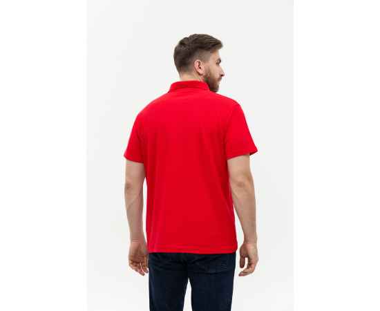 Рубашка поло мужская  STAN хлопок/полиэстер 185, 04, Красный (14) (42/XXS), Цвет: красный, Размер: 42/XXS, изображение 7