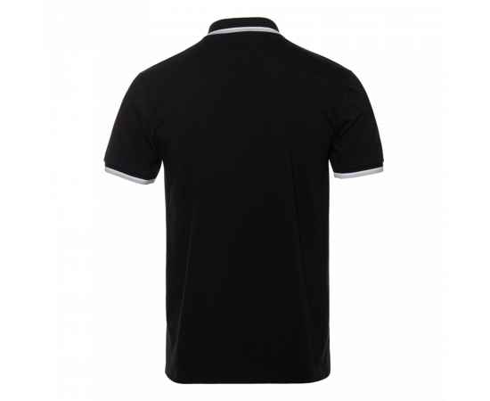 Рубашка поло унисекс STAN хлопок/эластан 200, 05, Чёрный с контрастом (201) (48/M), изображение 2