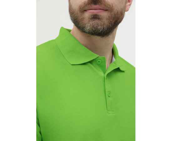 Рубашка поло мужская  STAN хлопок/полиэстер 185, 04, Ярко-зелёный (26) (42/XXS), Цвет: Ярко-зелёный, Размер: 42/XXS, изображение 10