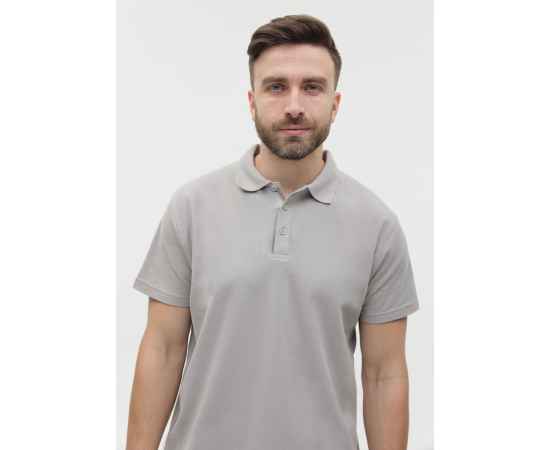 Рубашка поло мужская  STAN хлопок/полиэстер 185, 04, С-серый (72) (42/XXS), Цвет: светло-серый, Размер: 42/XXS, изображение 9