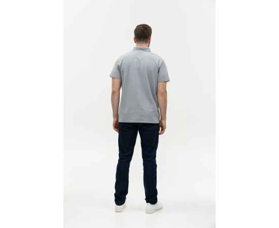 Рубашка поло мужская  STAN хлопок/полиэстер 185, 04, Серый меланж (50) (42/XXS), Цвет: серый меланж, Размер: 42/XXS, изображение 5