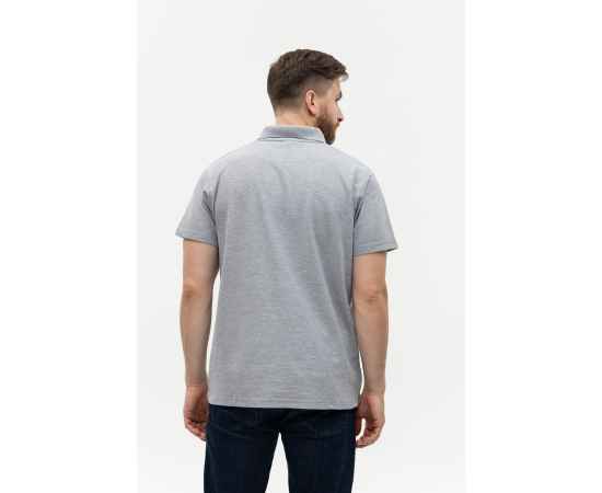 Рубашка поло мужская  STAN хлопок/полиэстер 185, 04, Серый меланж (50) (42/XXS), Цвет: серый меланж, Размер: 42/XXS, изображение 7