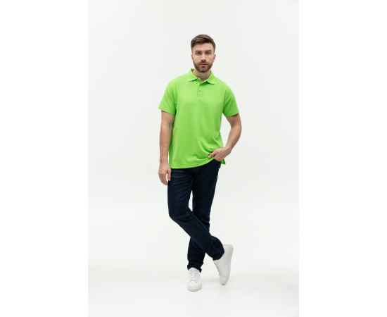 Рубашка поло мужская  STAN хлопок/полиэстер 185, 04, Ярко-зелёный (26) (42/XXS), Цвет: Ярко-зелёный, Размер: 42/XXS, изображение 4