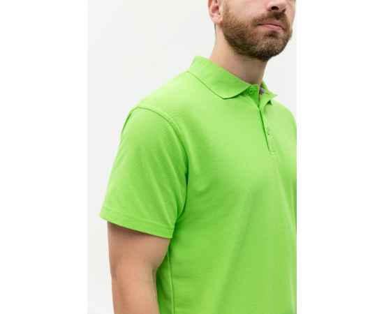 Рубашка поло мужская  STAN хлопок/полиэстер 185, 04, Ярко-зелёный (26) (42/XXS), Цвет: Ярко-зелёный, Размер: 42/XXS, изображение 8
