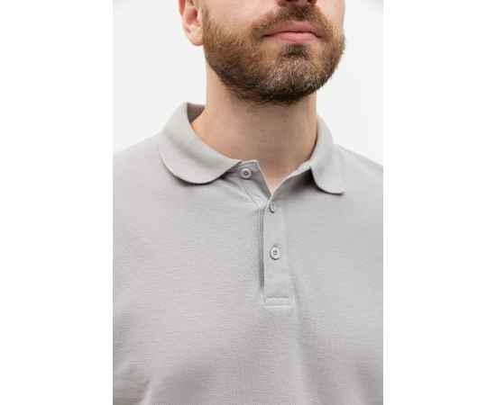 Рубашка поло мужская  STAN хлопок/полиэстер 185, 04, С-серый (72) (42/XXS), Цвет: светло-серый, Размер: 42/XXS, изображение 8