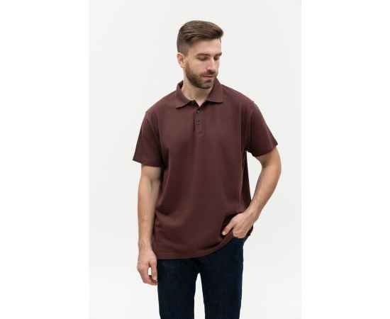 Рубашка поло мужская  STAN хлопок/полиэстер 185, 04, Т-шоколадный (107) (42/XXS), Цвет: Тёмно-Шоколадный, Размер: 42/XXS, изображение 6
