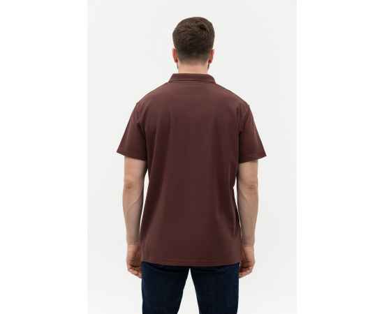 Рубашка поло мужская  STAN хлопок/полиэстер 185, 04, Т-шоколадный (107) (42/XXS), Цвет: Тёмно-Шоколадный, Размер: 42/XXS, изображение 7
