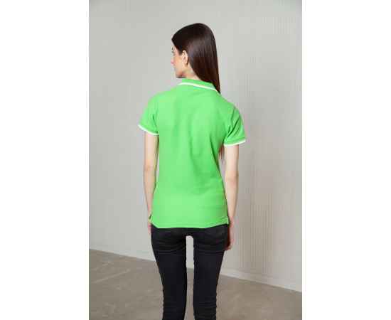 Рубашка поло женская STAN с окантовкой хлопок/полиэстер 185, 04BK, Ярко-зелёный (26) (42/XS), Цвет: Ярко-зелёный, Размер: 42/XS, изображение 5