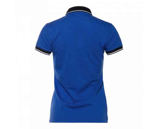 Рубашка поло  женская STAN с контрастными деталями хлопок/полиэстер 185, 04CW, Синий/Чёрный (16/20) (42/XS), Цвет: синий, Размер: 42/XS, изображение 2