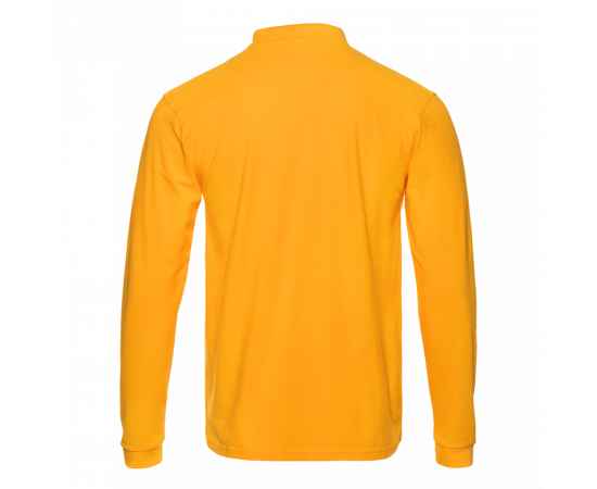 Рубашка поло мужская STAN длинный рукав хлопок/полиэстер 185, 04S, Жёлтый (12) (42/XXS), Цвет: Жёлтый, Размер: 42/XXS, изображение 2
