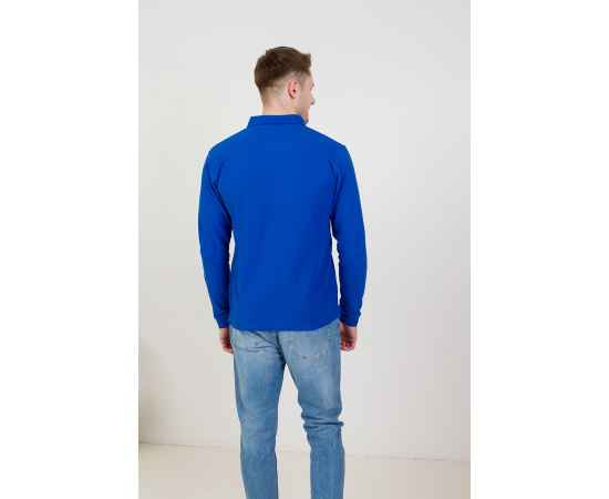 Рубашка поло мужская STAN длинный рукав хлопок/полиэстер 185, 04S, Т-синий (46) (42/XXS), Цвет: тёмно-синий, Размер: 42/XXS, изображение 5