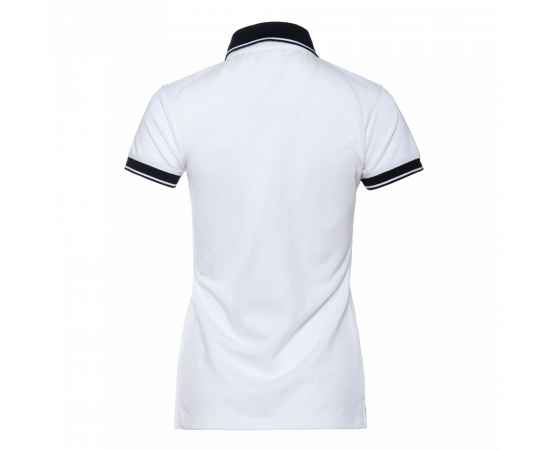 Рубашка поло  женская STAN с контрастными деталями хлопок/полиэстер 185, 04CW, Белый/Чёрный (10/20) (42/XS), Цвет: белый, Размер: 42/XS, изображение 2