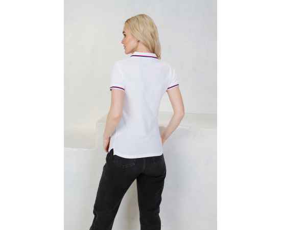 Рубашка поло женская STAN  триколор хлопок/полиэстер 185, 04WRUS, Белый (10) (42/XS), Цвет: белый, Размер: 42/XS, изображение 5