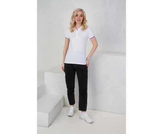 Рубашка поло женская STAN  триколор хлопок/полиэстер 185, 04WRUS, Белый (10) (42/XS), Цвет: белый, Размер: 42/XS, изображение 6