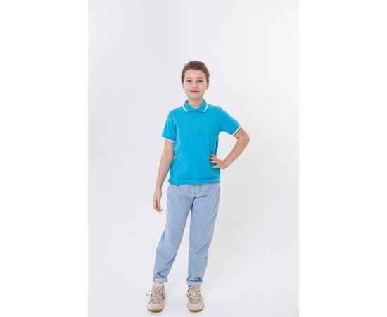 Рубашка поло детская  STAN с окантовкой хлопок/полиэстер 185, 04TJ, Бирюзовый (32) (6 лет), Цвет: бирюзовый, Размер: 6 лет, изображение 6
