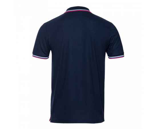 Рубашка поло мужская STAN  триколор  хлопок/полиэстер 185, 04RUS, Т-синий (46) (40/3XS), Цвет: тёмно-синий, Размер: 40/3XS, изображение 2