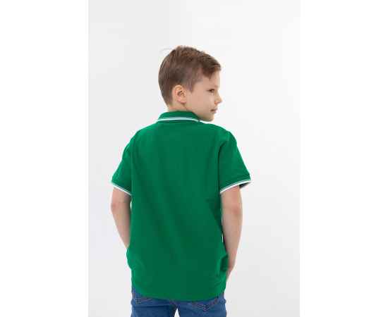 Рубашка поло детская  STAN с окантовкой хлопок/полиэстер 185, 04TJ, Красный (14) (6 лет), Цвет: красный, Размер: 6 лет, изображение 5