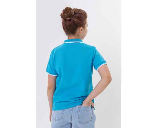 Рубашка поло детская  STAN с окантовкой хлопок/полиэстер 185, 04TJ, Бирюзовый (32) (6 лет), Цвет: бирюзовый, Размер: 6 лет, изображение 5