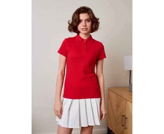 Рубашка поло женская STAN хлопок/полиэстер 185, 104W, Бордовый (66) (42/XS), Цвет: бордовый, Размер: 42/XS, изображение 4