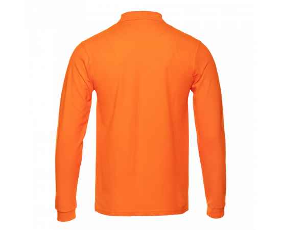 Рубашка поло мужская STAN длинный рукав хлопок/полиэстер 185, 104S, Оранжевый (28) (42/XXS), Цвет: оранжевый, Размер: 42/XXS, изображение 3