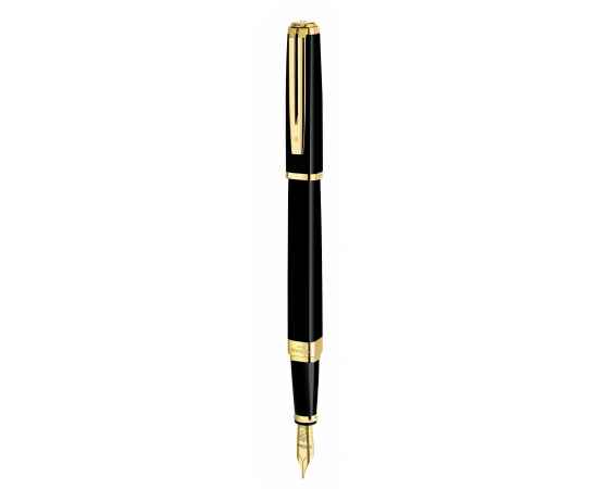 Перьевая ручка Waterman Exception, цвет: Slim Black GT, перо: F/M