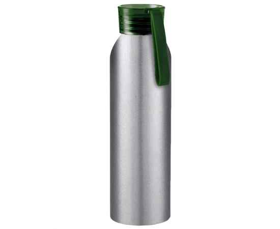Бутылка для воды VIKING SILVER 650мл. Серебристая с зеленой крышкой 6141.02