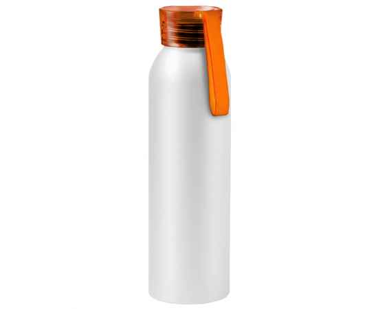 Бутылка для воды VIKING WHITE 650мл. Белая с оранжевой крышкой 6143.05