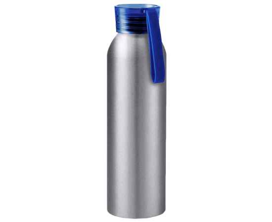 Бутылка для воды VIKING SILVER 650мл. Серебристая с синей крышкой 6141.01