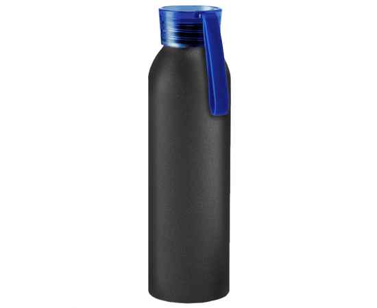 Бутылка для воды VIKING BLACK 650мл. Черная с синей крышкой 6142.01