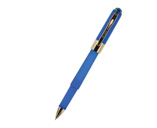 Ручка пластиковая шариковая «Monaco», ярко-синий/золотистый, Цвет: ярко-синий/золотистый, Размер: d1,2 х 14,8