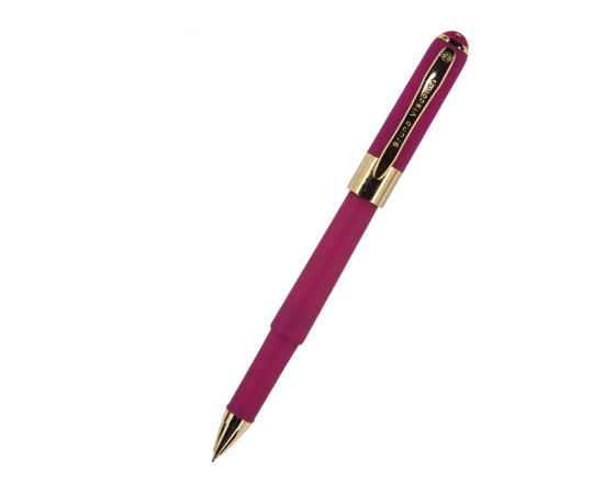 Ручка пластиковая шариковая «Monaco», пурпурный/золотистый, Цвет: пурпурный/золотистый, Размер: d1,2 х 14,8