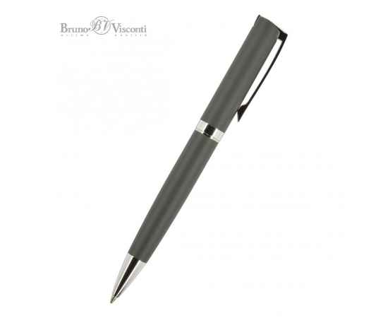 Ручка шариковая автоматическая MILANO,  серый, серый, Цвет: серый