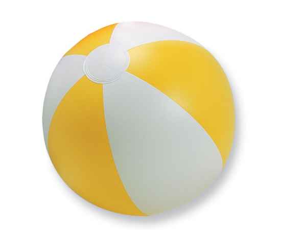 Мяч надувной пляжный, желтый, Цвет: желтый, Размер: 23.5 см