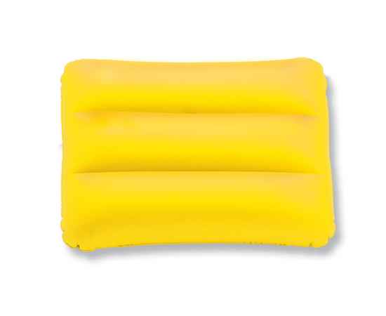 Подушка надувная пляжная, желтый, Цвет: желтый, Размер: 30.5x20.5x7 см