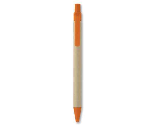 Ручка бумага/кукурузн.пластик, оранжевый, Цвет: оранжевый, Размер: 1x14 см