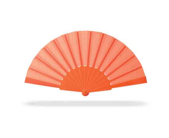 Веер, оранжевый, Цвет: оранжевый, Размер: 23x43x2.3 см