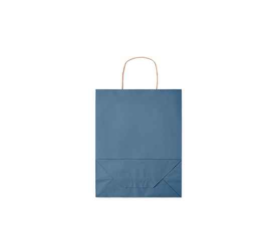 Подарочный пакет средн 90 г/м&#178;, синий, Цвет: синий, Размер: 25x11x32 см, изображение 4