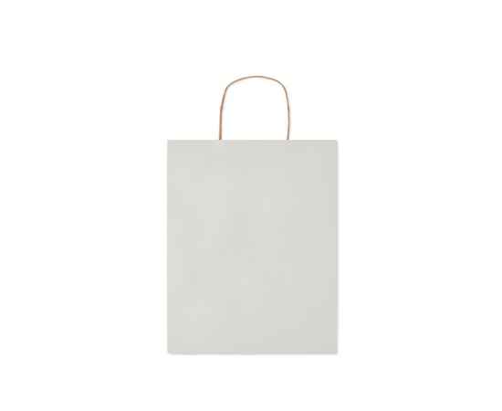 Подарочный пакет средн 90 г/м&#178;, белый, Цвет: белый, Размер: 25x11x32 см, изображение 2
