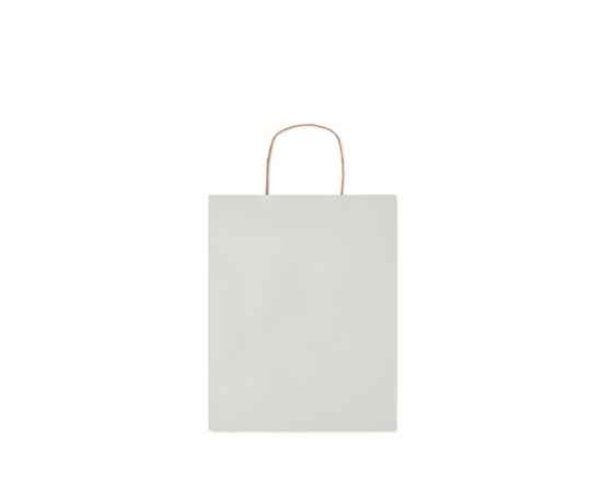 Подарочный пакет средн 90 г/м&#178;, белый, Цвет: белый, Размер: 25x11x32 см, изображение 3