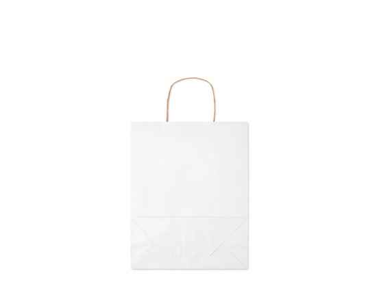 Подарочный пакет средн 90 г/м&#178;, белый, Цвет: белый, Размер: 25x11x32 см, изображение 6