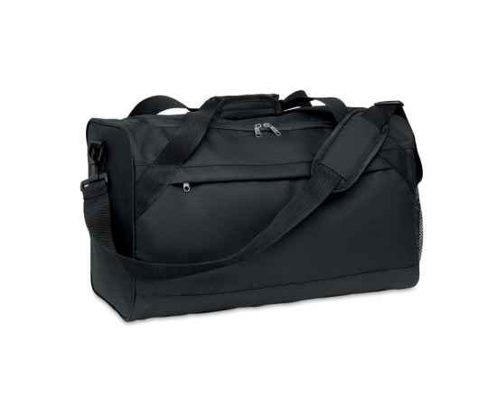 Спортивная сумка 600D из RPET, черный, Цвет: черный, Размер: 50x23x28 см