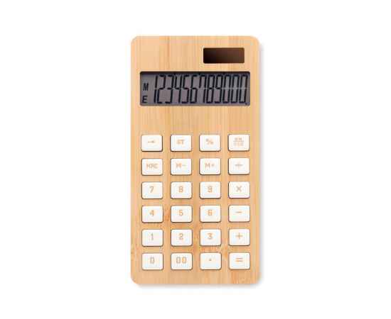 Калькулятор 12-разрядн бамбук, древесный