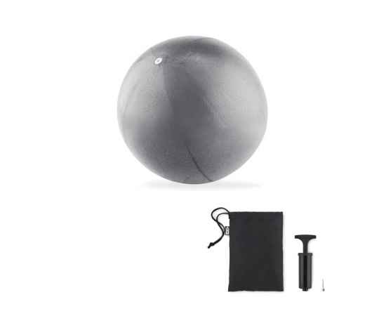 Мяч для пилатеса, тускло-серебряный, Цвет: тускло-серебряный, Размер: 22 см