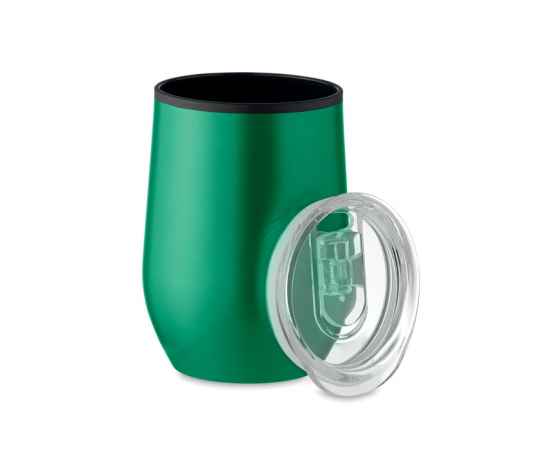 Чашка дорожная 350 мл, зеленый, Цвет: зеленый-зеленый, Размер: 8x12 см
