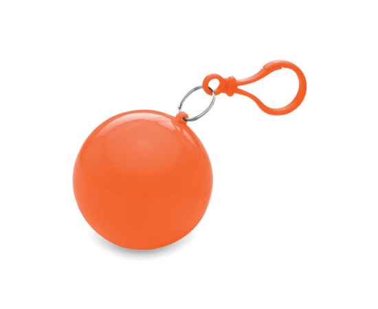 Дождевик в круглом чехле, оранжевый, Цвет: оранжевый, Размер: 6 см