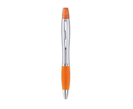 Ручка шариковая 2 в 1, оранжевый, Цвет: оранжевый, Размер: 1.2x14.5 см